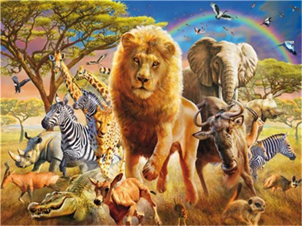 Animal World Paint By Numbers Kits UK For Adult Y5488