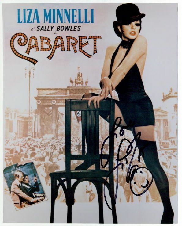 Liza Minnelli (Cabaret) signed 8x10 Photo Poster painting In-person