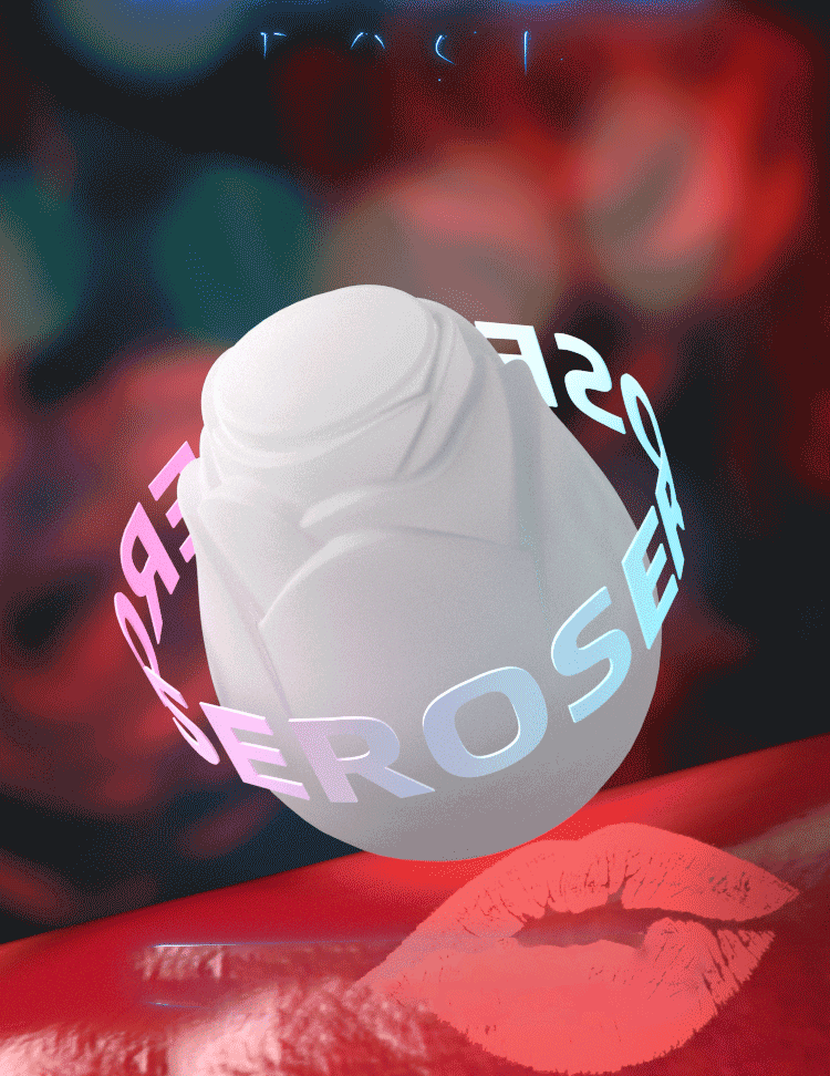 Rose Superstretchy Masturbator Egg Male Rose Toy