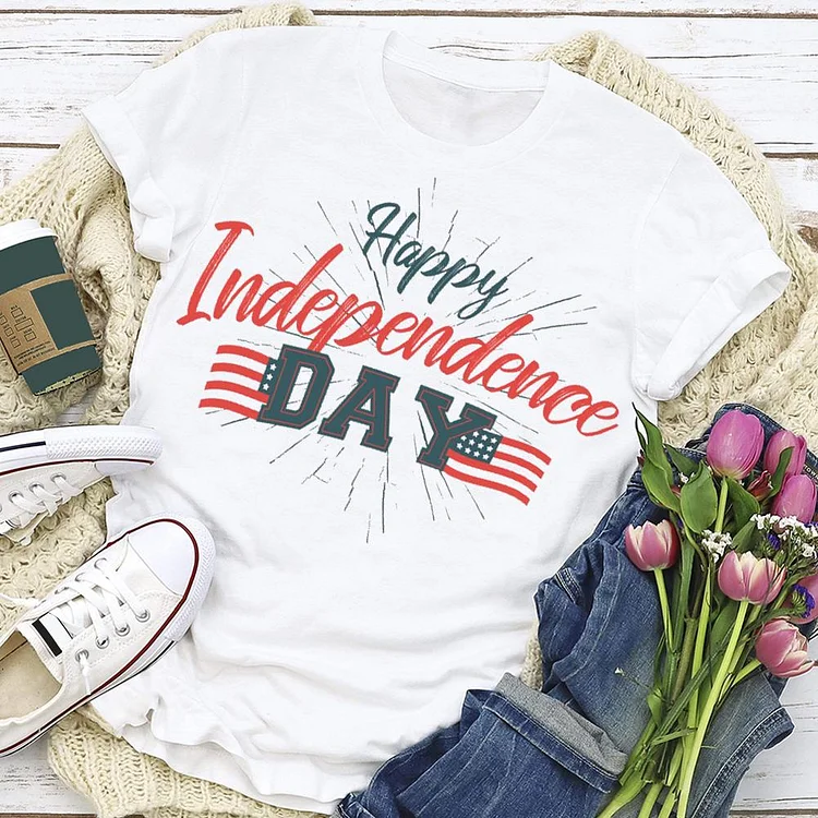 Happy independence day  T-shirt Tee - 02266-Annaletters
