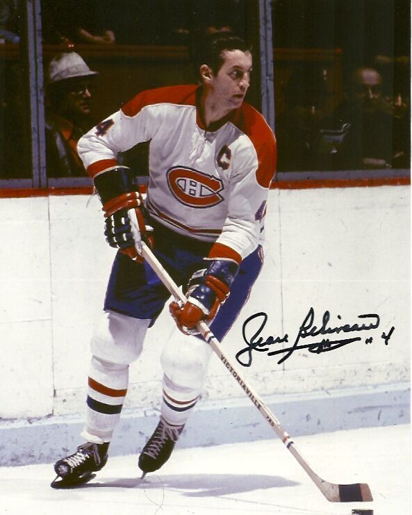 Montreal Canadiens Jean Beliveau Signed Autographed 8x10 Photo Poster painting COA