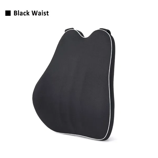 Headrest Lumbar Support Comfortable Breathable Memory Foam Car Seat Pillow Reduce Neck Pain For Driving and Working