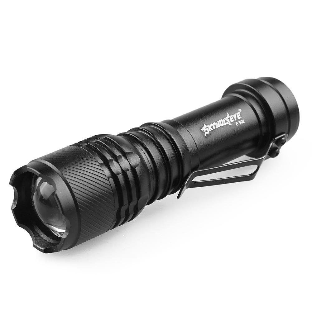 

Skywolfeye Xpe Led Flashlight Torch Zoomable Outdoor Home Emergency Light, 501 Original