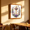Cross Wreath Special Shaped 5D DIY Partial Drill Diamond Painting Kits for Adults Beginners Home Decor Diamonds Paintings Gem Art 11.81 X11.81inch