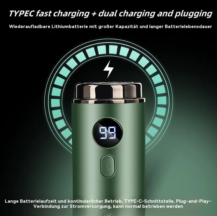 🔥Neuester tragbarer Mini-Elektrorasierer