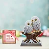 Diamond Painting Owl Wooden Desktop Decor Ornaments