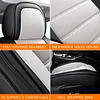 MINGBRON Seat Covers, Car Seat Covers Front Seats, Car Seat Cover, Car Seat Protector Waterproof, Car Seat Cushion Nappa Leather, Black Seat Covers Carseat Cover Universal Fit for Most Cars
