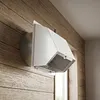 6/8 Inch Steel Hooded Wall Vent with Screen and Damper Wall Vent Cover Cap Exterior Air Exhaust for Kitchen HVAC Duct Dryer Vent