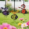 In-Sect Simulation Light with Elastic Spring Lights Decorations Figurine Solar Hanging Flying Insects Lamp for Outdoor