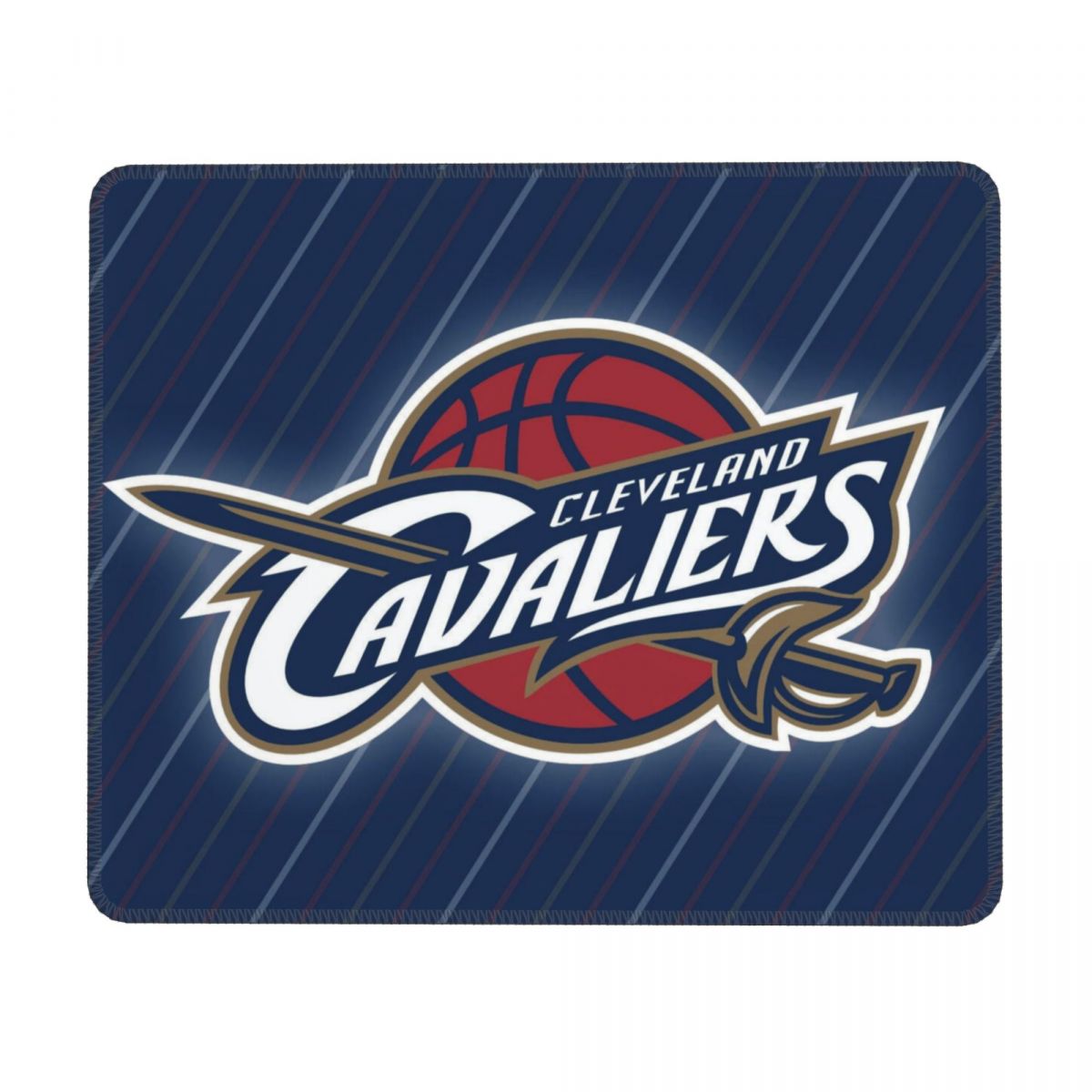 Cleveland Cavaliers Red Ball Logo Square Rubber Base MousePads