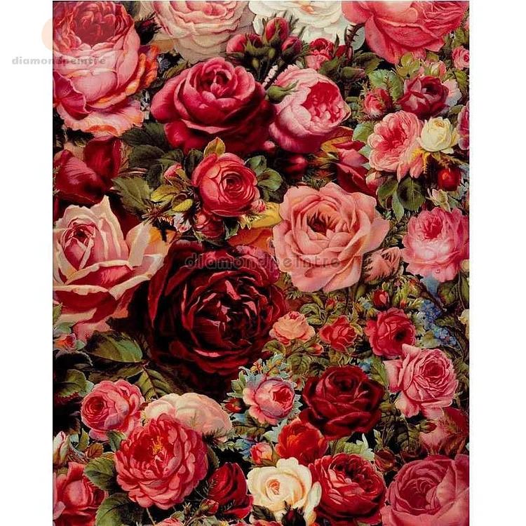 Rose Flower | Full Round/Square Diamond Painting Kits (40x60cm)