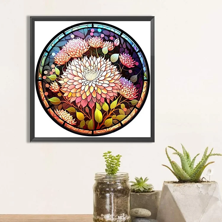 Stained Glass Abstract - Full Round - Diamond Painting (30*30cm)