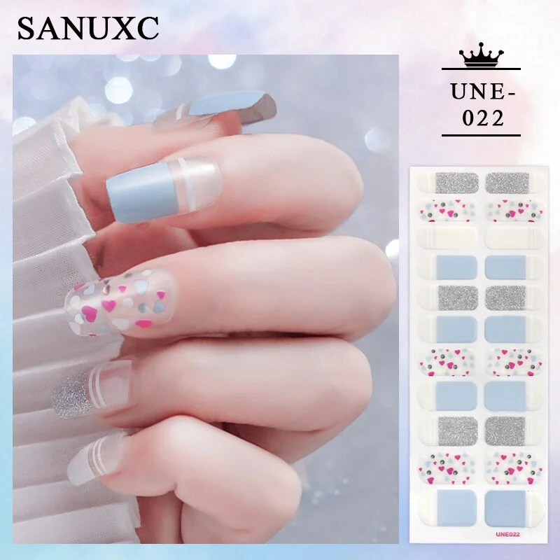 Churchf 22 Tips Shiny Nail Polish Stickers Wholesale Nail Art Decoration Decals Fashion Nail Stickers for Woment Manicure Gifts-Nail Inspo-Outfit Ideas