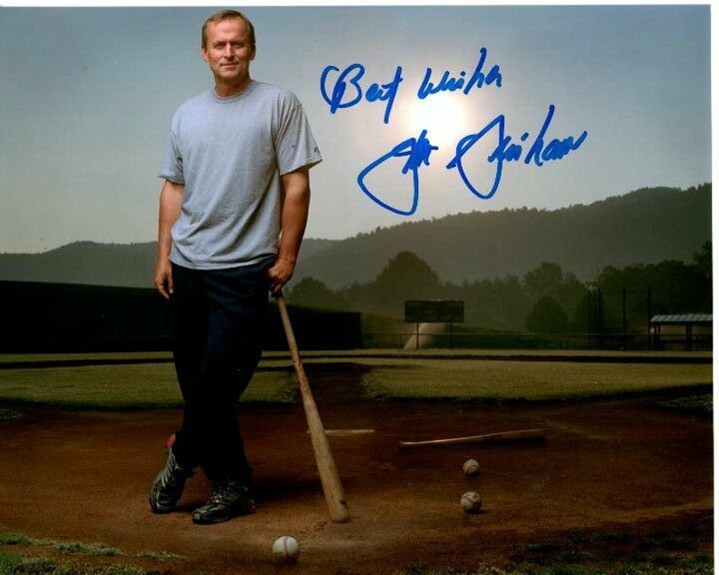 John grisham signed autographed baseball Photo Poster painting