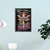(40*60cm)Dragonfly Saying - Full Round Drill Diamond Painting