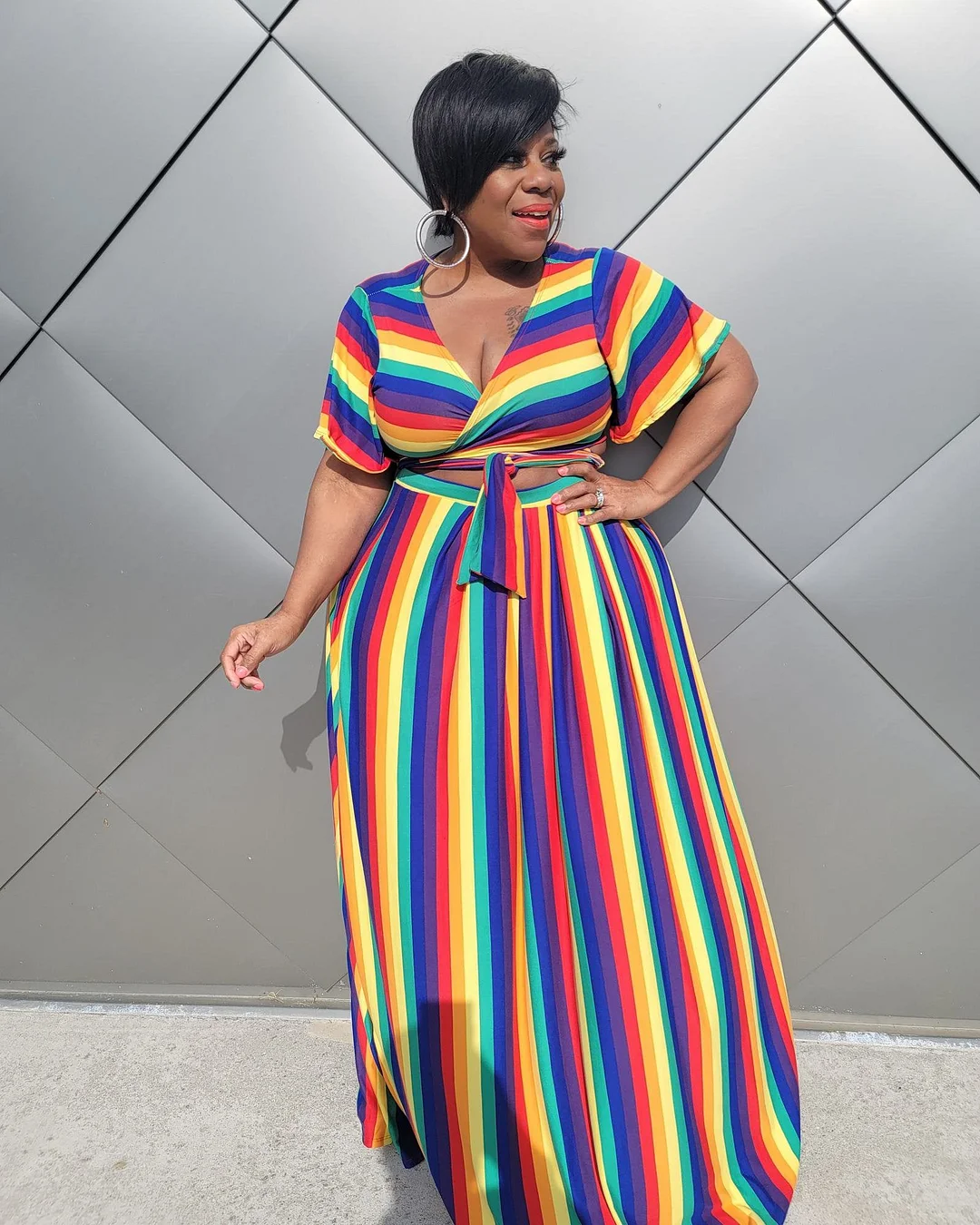 Rainbow Lashun Skirt Set