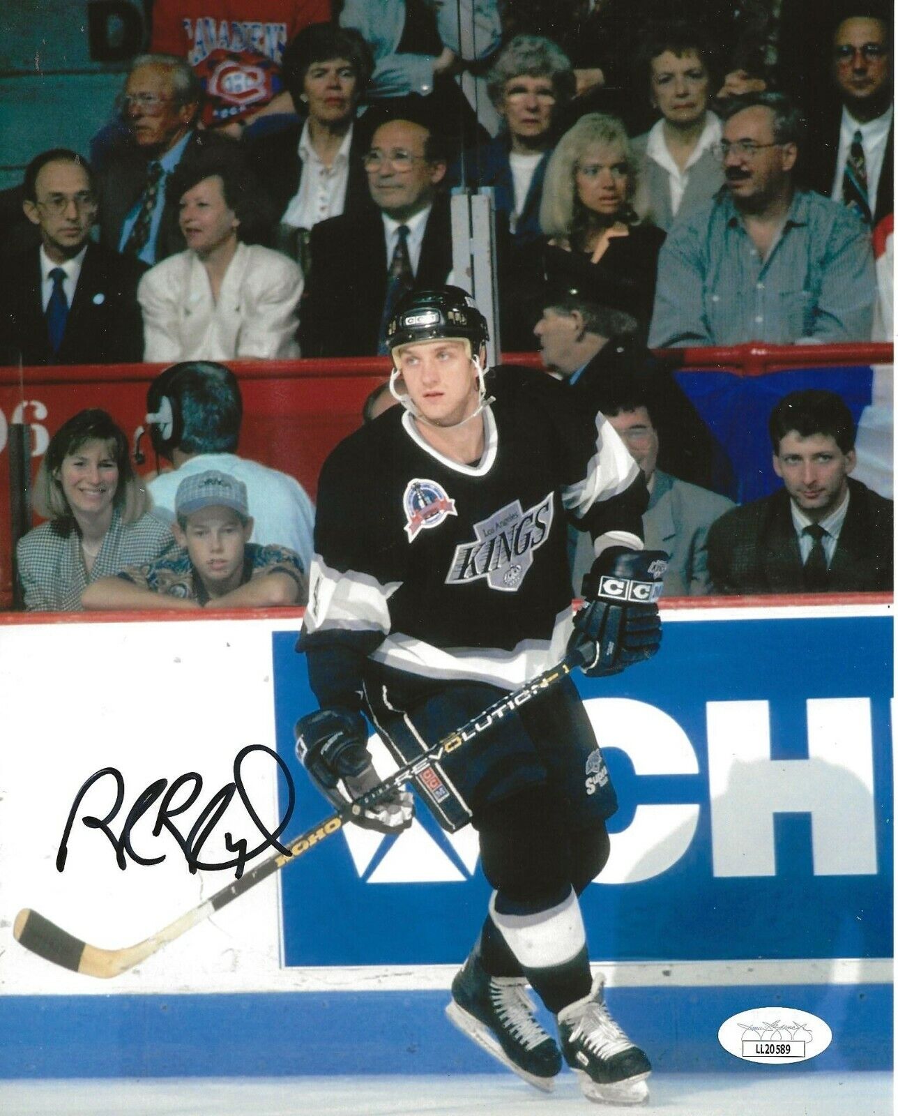 Rob Blake signed LA Los Angeles Kings 8x10 Photo Poster painting autographed HOF JSA