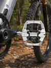 Mountain Bike Pedals For CXWXC CX-159 Bike Removable Anti-Skid Nails 2In1 Clipless Flat Pedal 9/16In 3 Bearings Bicycle Pedals Bicycle Accessories