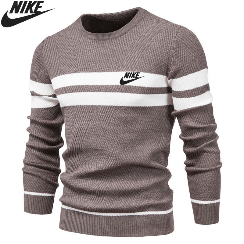 męski sweter na co dzień z okrągłym dekoltem