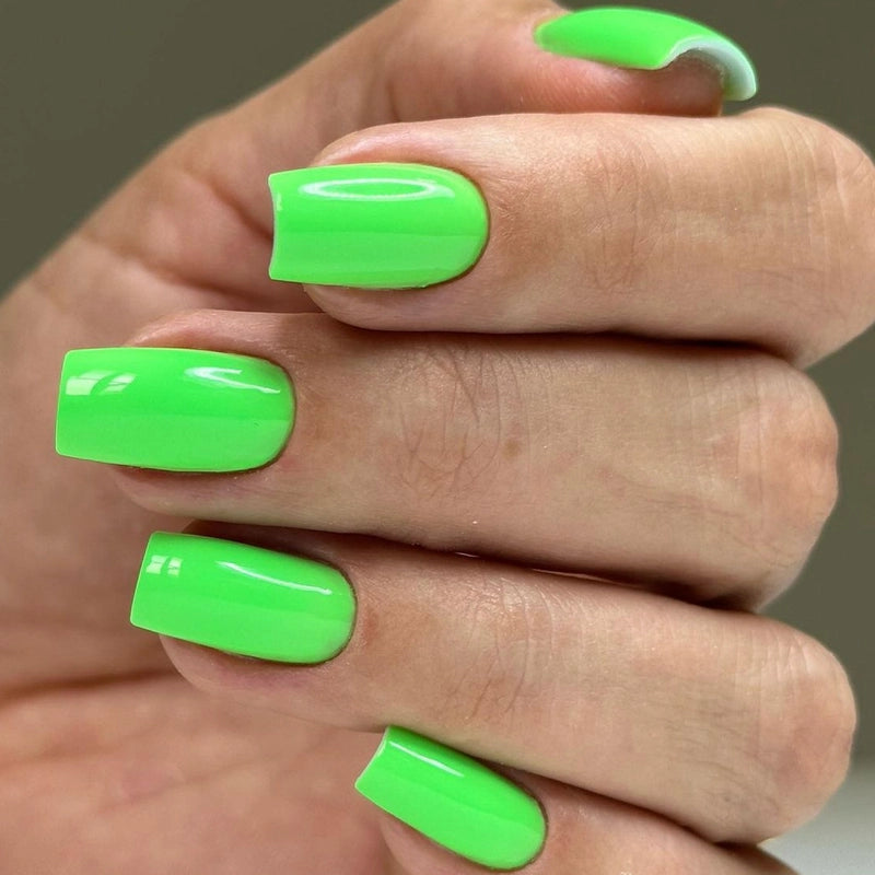 French Style Minimalist Solid Color Plastic Nail Patches 1 Set