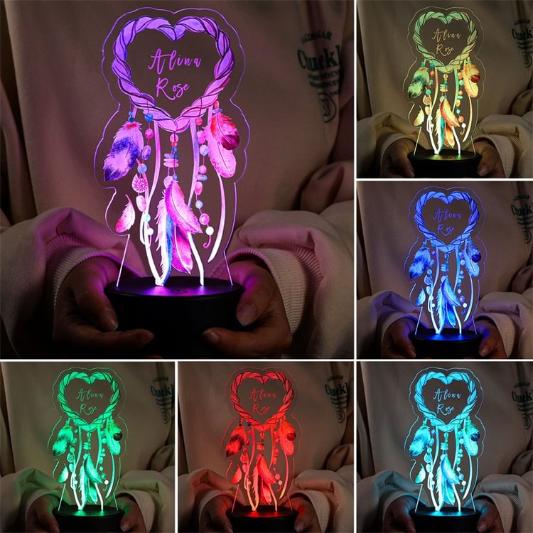 Personalized Dream Catcher Night Light Custom Name Gifts