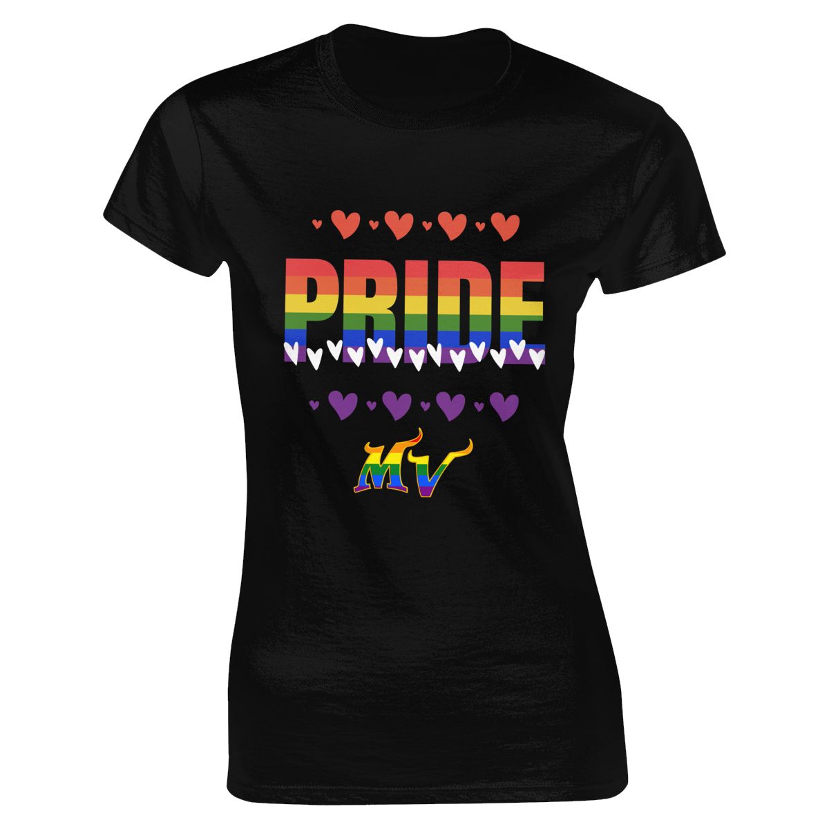 Minnesota Vikings Hearts Pride Women's Classic-Fit T-Shirt