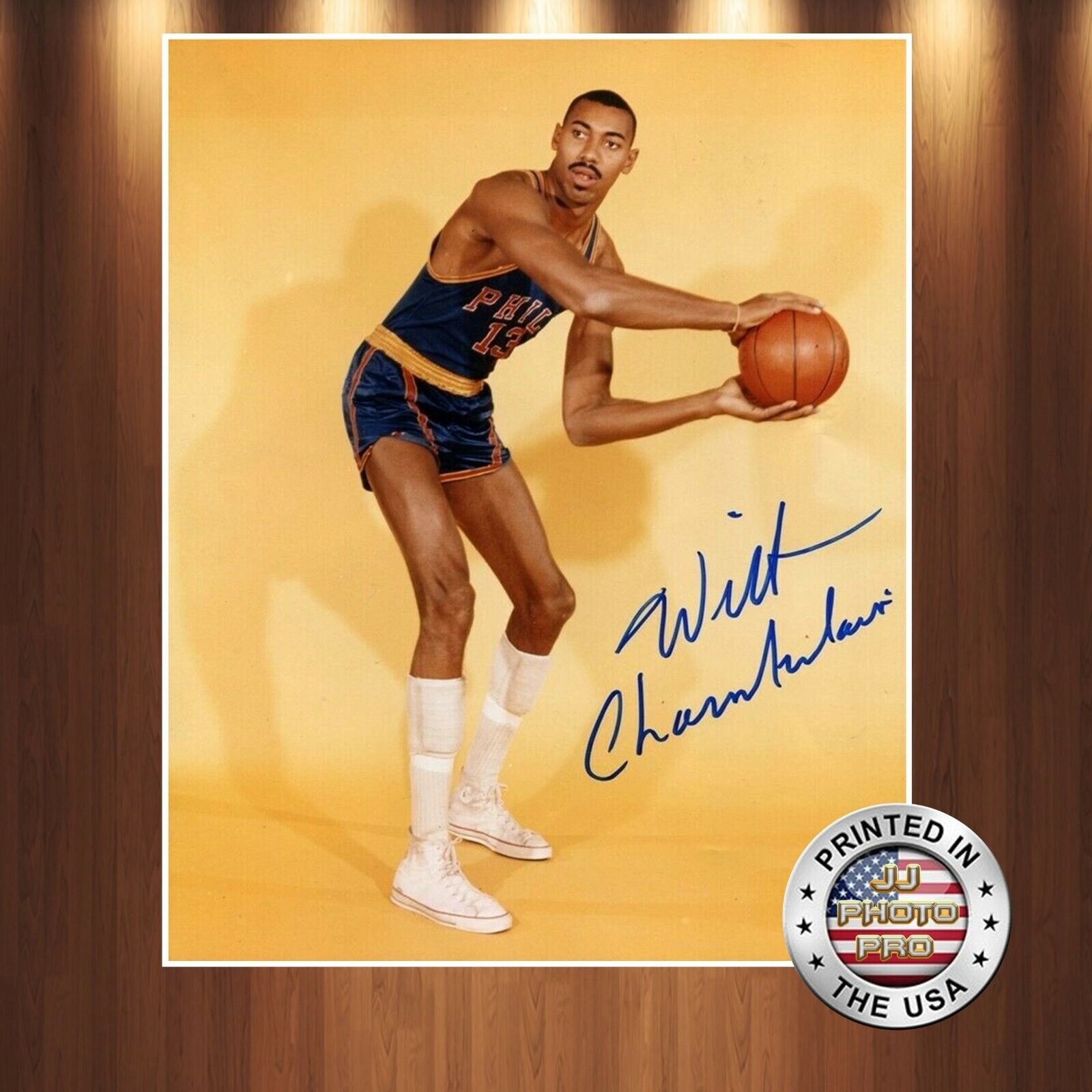 Wilt Chamberlain Autographed Signed 8x10 High Quality Premium Photo Poster painting REPRINT