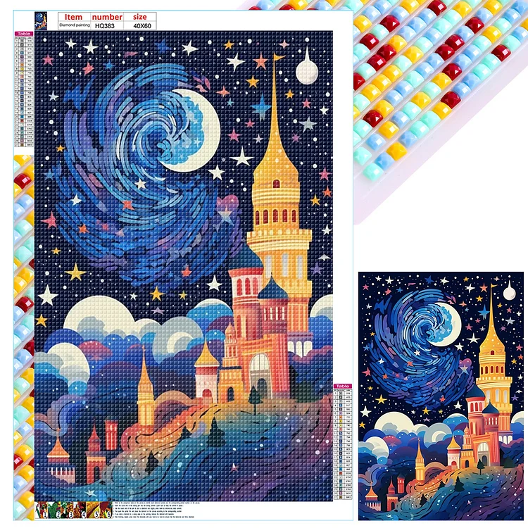 5D Large Christmas Diamond Art Painting Kits for Adults DIY Full Drill  40x60cm