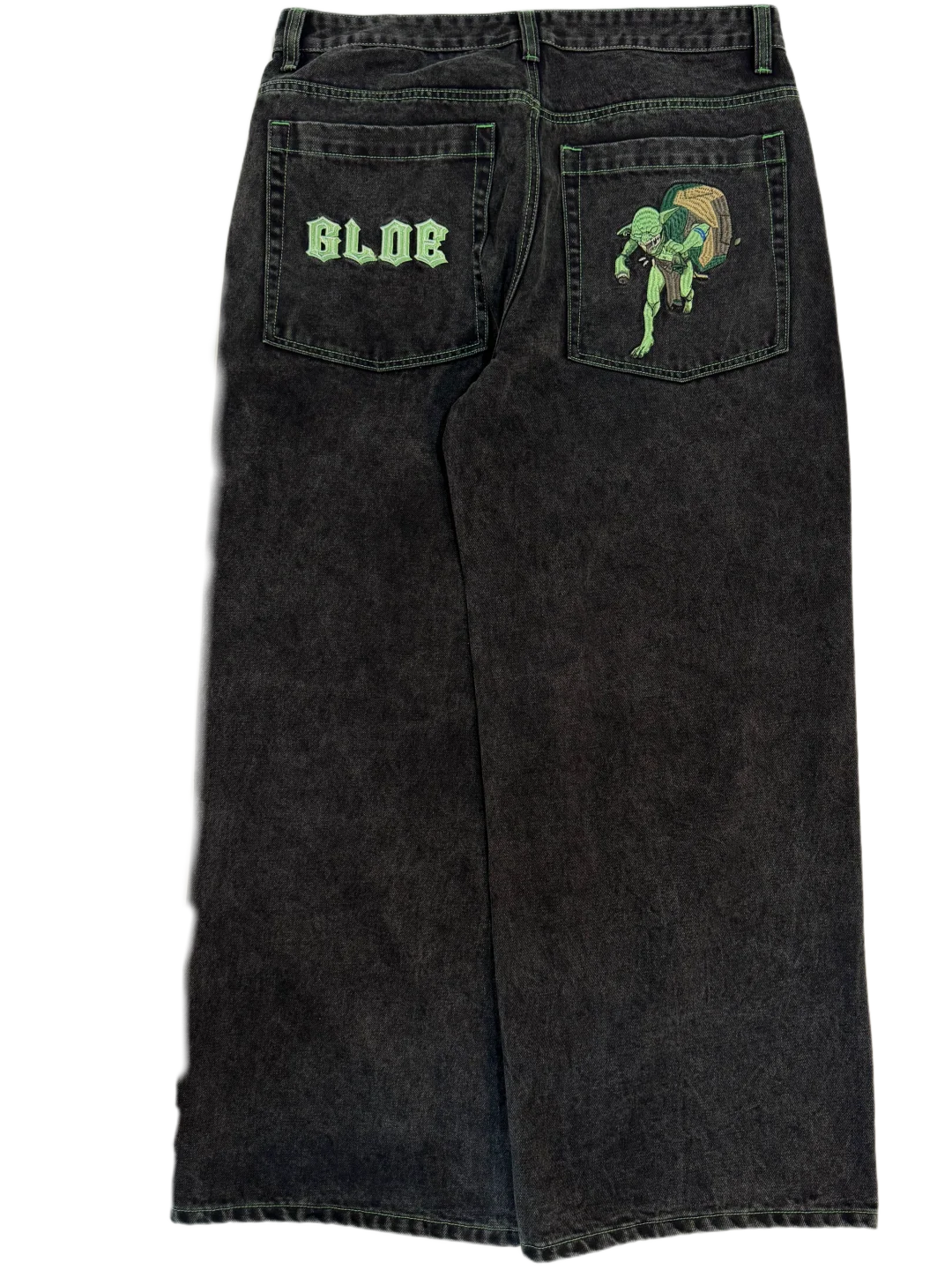 Black Wideleg Goblin  Jeans