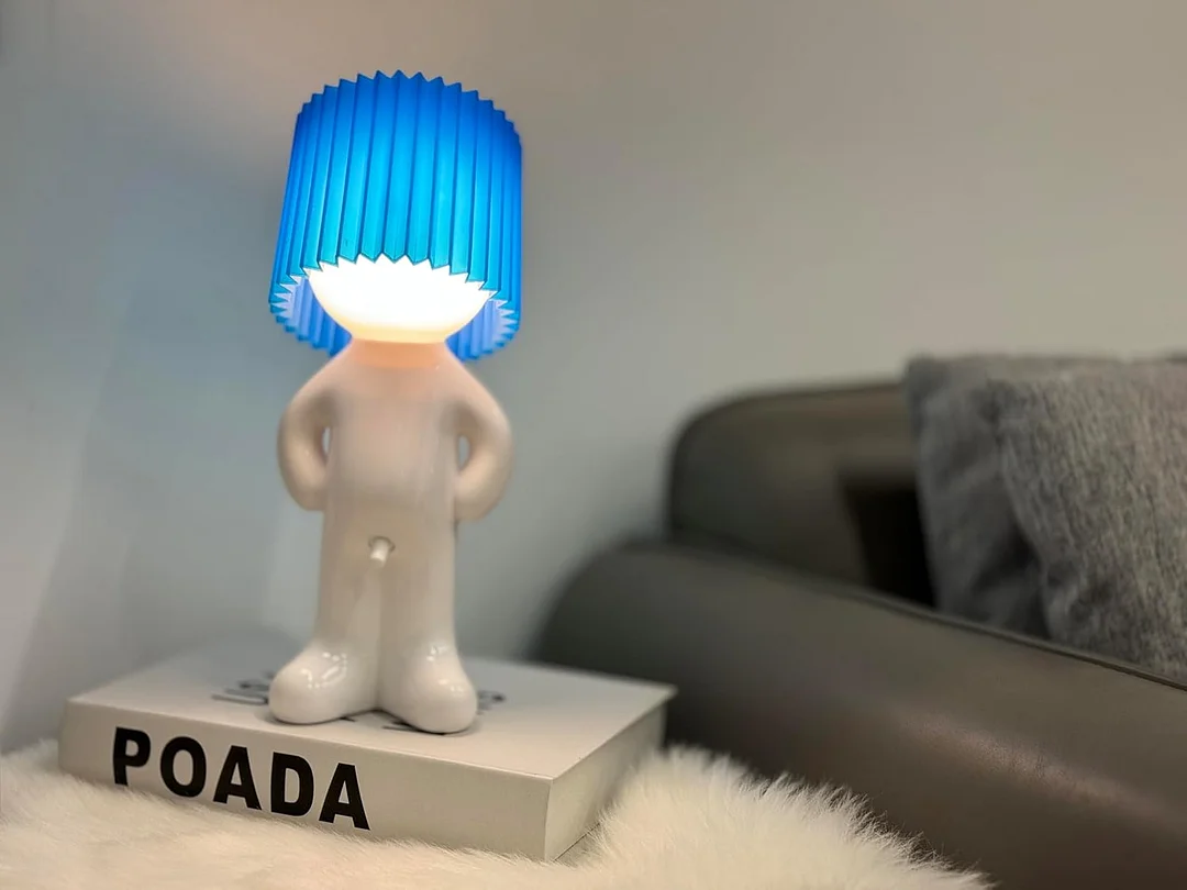 Modest Mike Lamp,Shy Boy Table Lamp, Naughty Little Boy Lamp,Fun Night lamp for Adults,Light Creative Small Night,That Wiener Switch,Gift Valentines Day Present (Yellow-1)