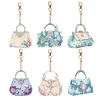 6Pcs DIY Diamond Painting Handbag Keychain