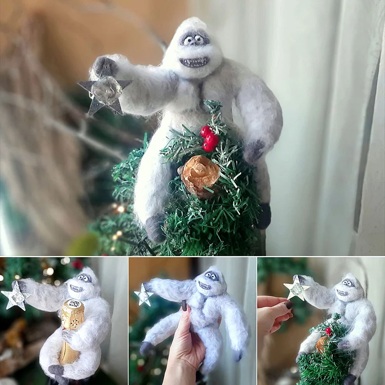 Christmas Tree Topper 🎄Abominable Snowman⛄