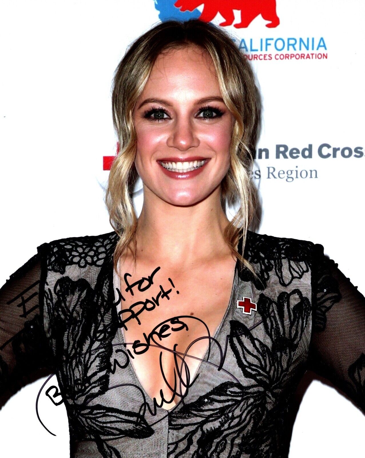 TO ERIC - Danielle Savre Signed - Autographed Station 19 Actress 8x10 inch Photo Poster painting