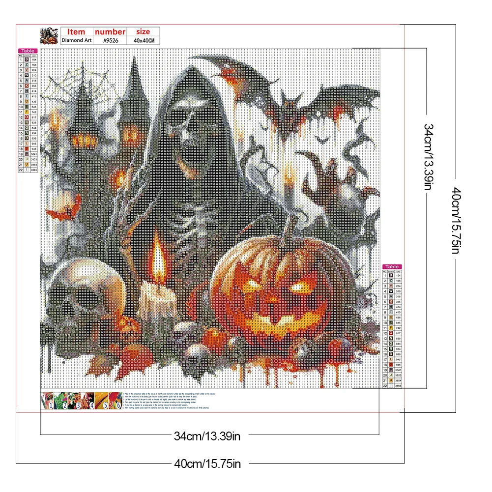 Diamond Painting - Full Round Drill - Halloween Horror Nights(Canvas|40*40cm)