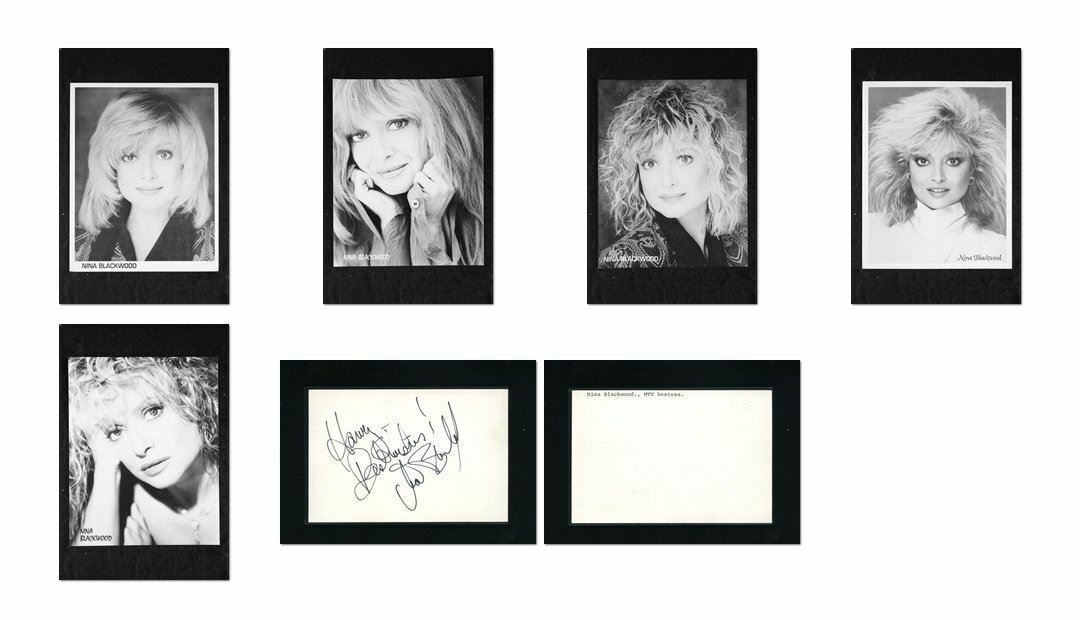 Nina Blackwood - Signed Autograph and Headshot Photo Poster painting set - MTV VJ