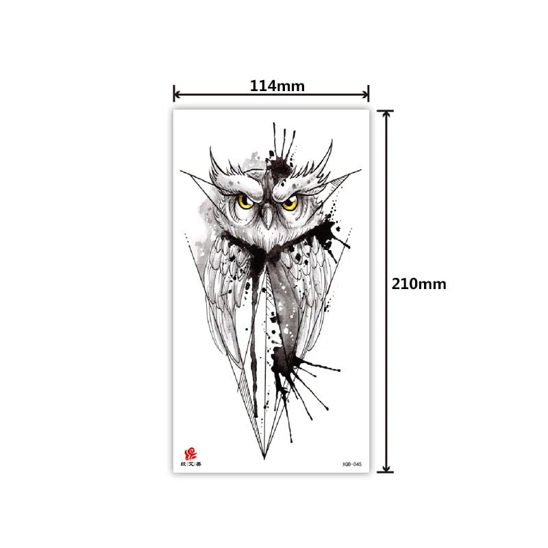 Tattoo Applique Arm Men and Women Small Full Arm Waterproof Tattoo Sticker Symbol Totem Animal Skull Text Tattoo Sticker