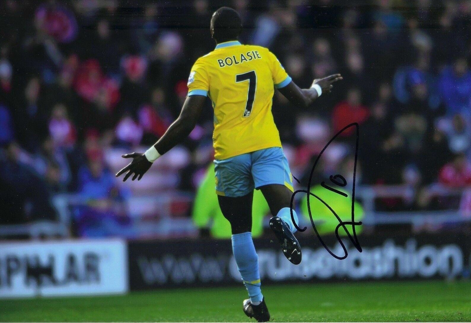 Yannick Bolasie Signed 12X8 Photo Poster painting CRYSTAL PALACE Signature AFTAL COA (1697)