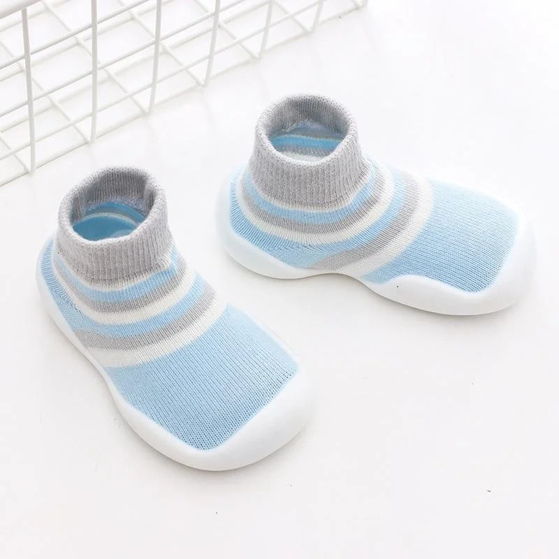 Baby Socks With Rubber Soles Cartoon baby shoes Infant Sock Baby steps Anti-slip Leather kids Floor Socks Baby slippers