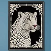 Diamond Painting-DIY Special Shaped Drill Pearl Painting Cheetah(30x40cm)