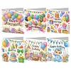 uk.everydayedeals 6Pcs DIY Diamond Painting Greeting Card - Christmas Happy Birthday