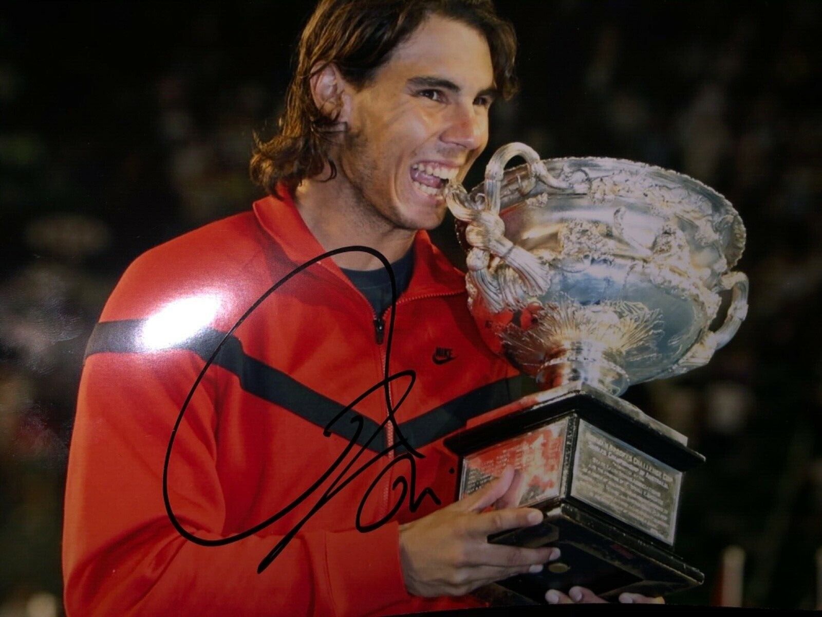 Rafael Rafa Nadal signed 8 x 10 GREATEST OF ALL TIME