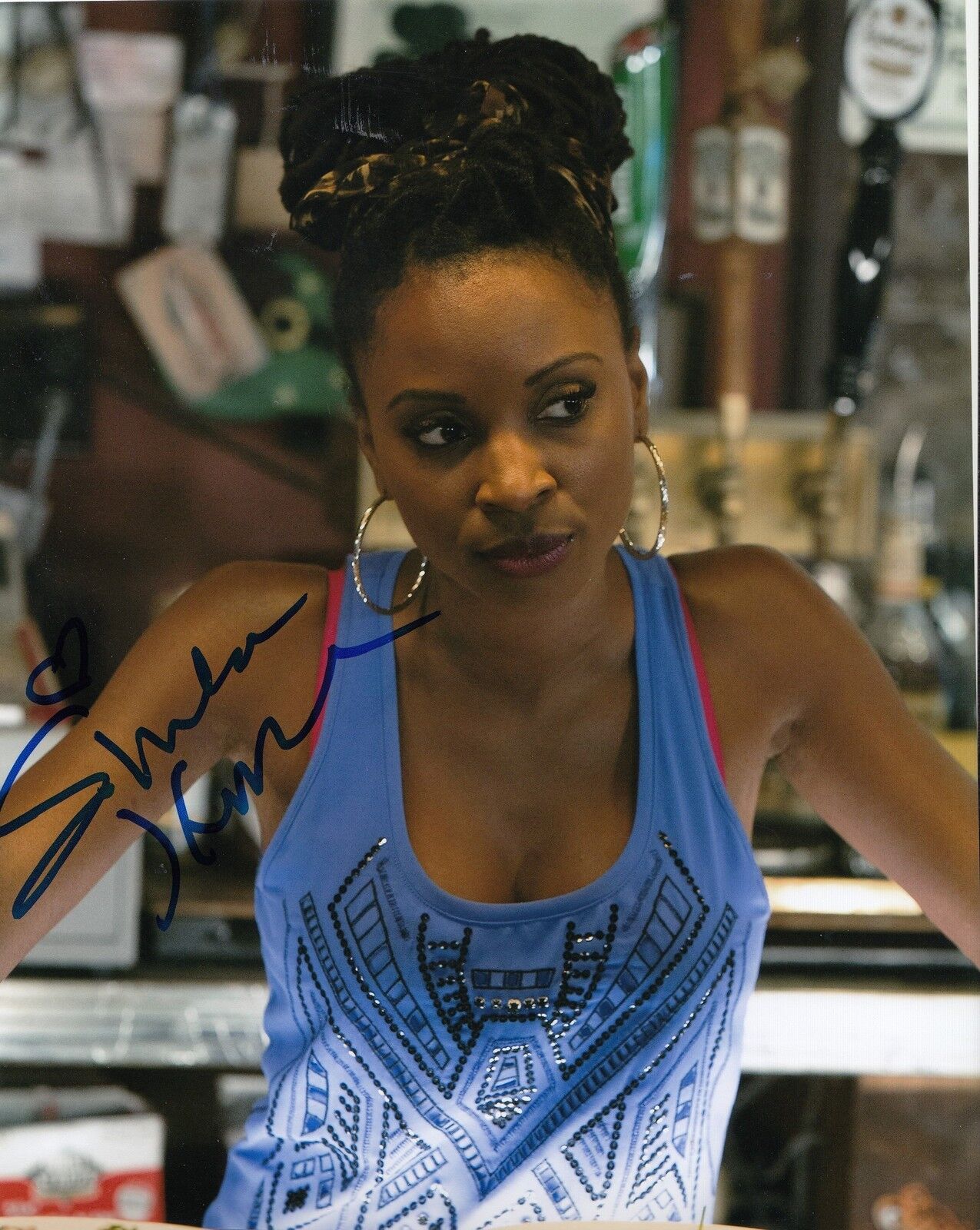 SHANOLA HAMPTON signed *SHAMELESS* 8X10 Photo Poster painting V VERONICA FISHER (PROOF) W/COA #1