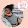 [Heartbeat & Coos] African American 20'' Diana Reborn Baby Doll Girl, Lifelike Soft Reborn Silicone Baby Doll with Bottle and Pacifier - RBBI-Myrebornbabydoll&reg; Myrebornbabydoll&reg;