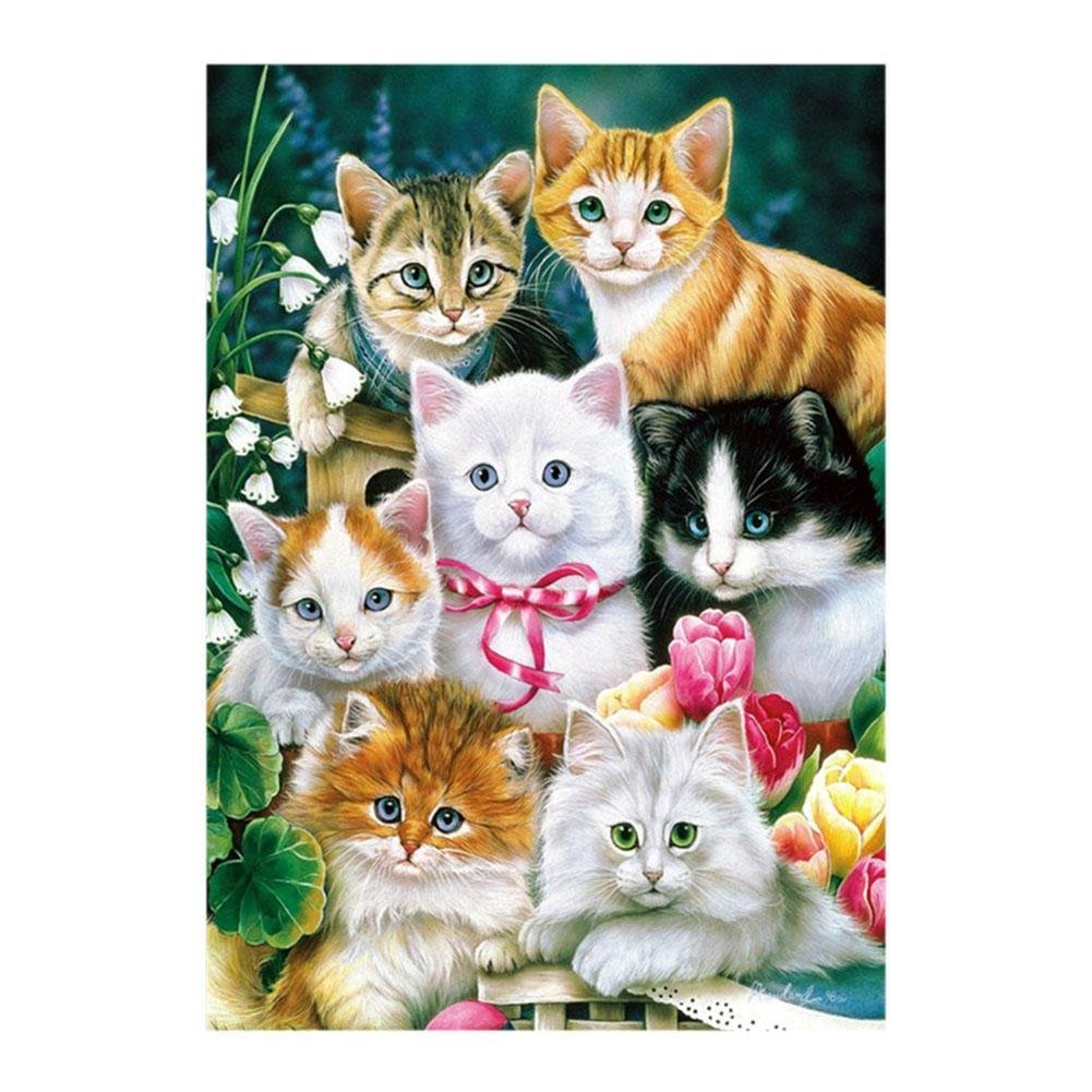 Full Round Diamond Painting Cats (40*30cm)