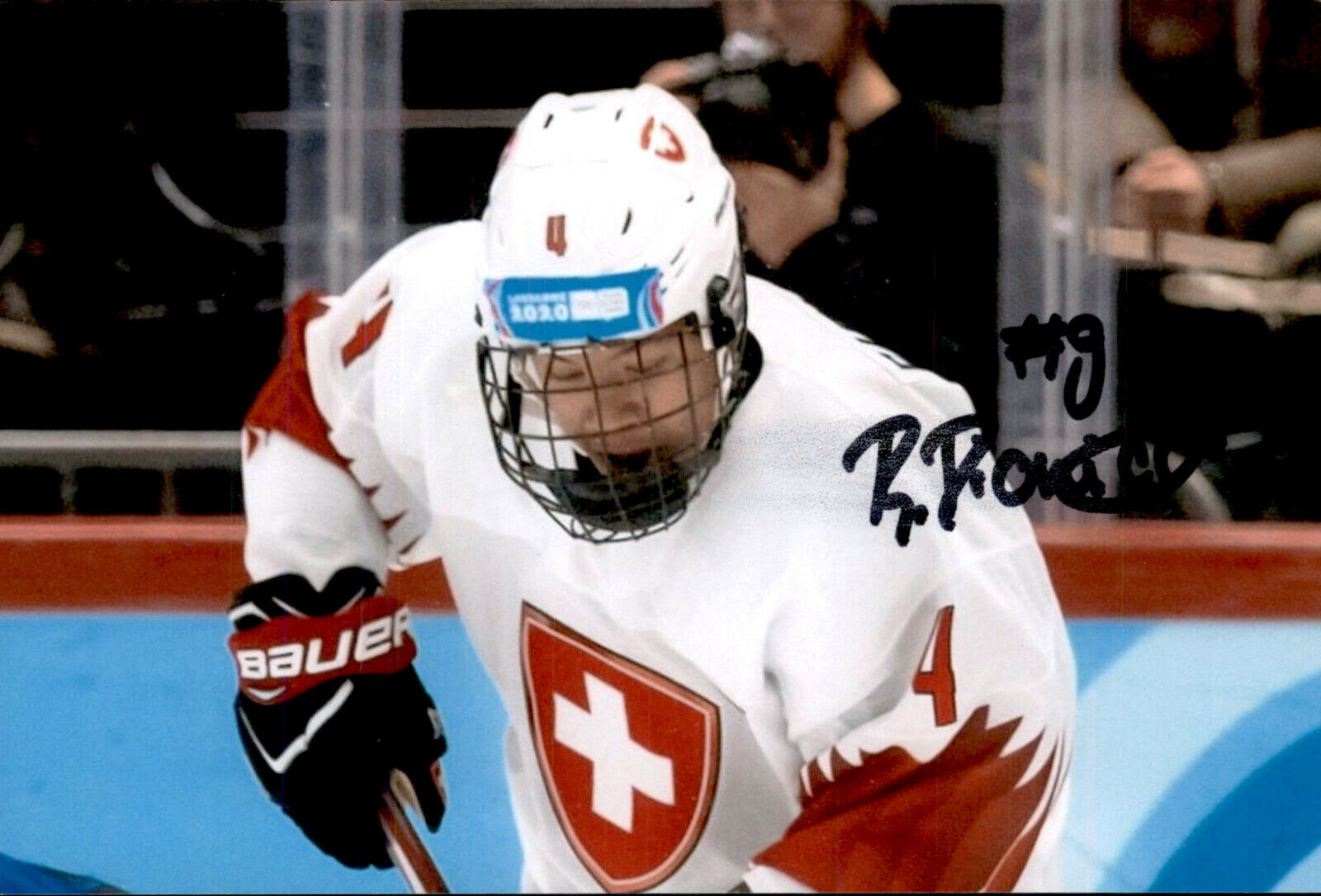 Rodwin Dionicio SIGNED autographed 4x6 Photo Poster painting TEAM SWITZERLAND / NHL DRAFT 2022