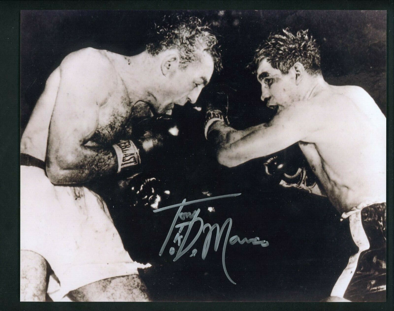 Tony DeMarco Signed Autographed 8 x 10 Photo Poster painting with inscription boxer