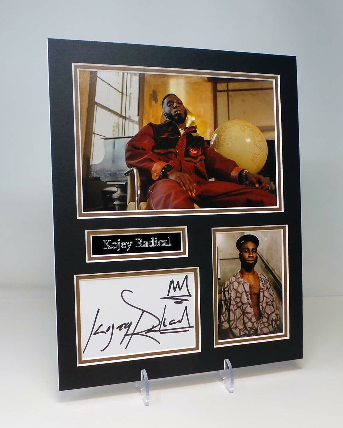 Kojay RADICAL Signed Mounted Photo Poster painting Display AFTAL RD COA British Rapper