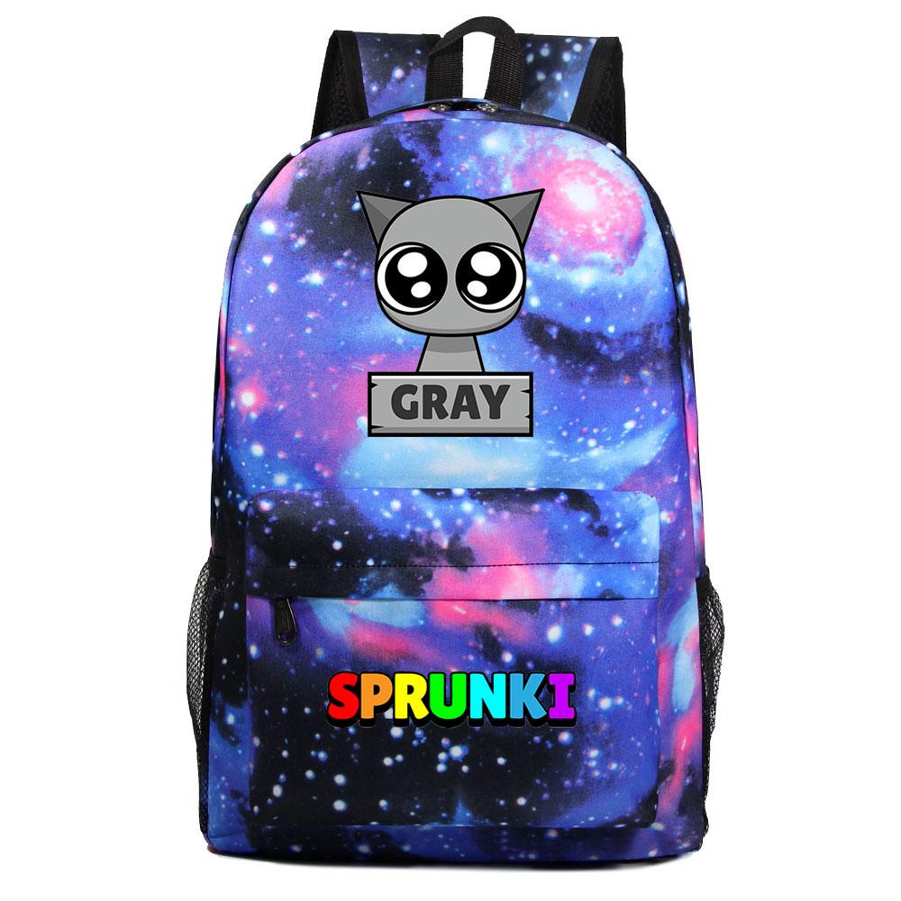 Mayoulove Sprunki Backpack Lightweight Design Adjustable Straps for School Adventures-Mayoulove
