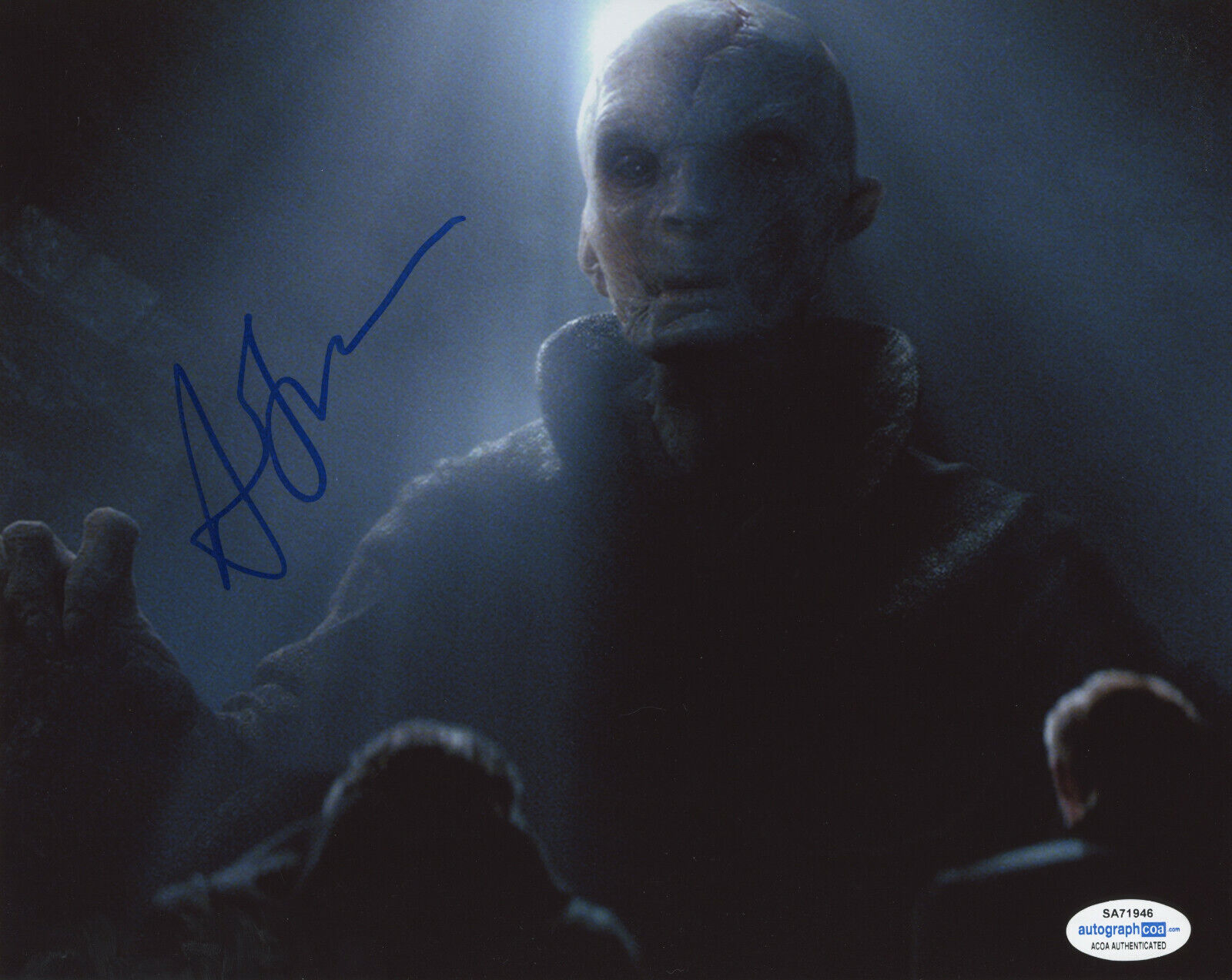 ACTOR ANDY SERKIS SIGNED STAR WARS 'SNOKE' 8x10 Photo Poster painting #2 ACOA COA EXACT PROOF!