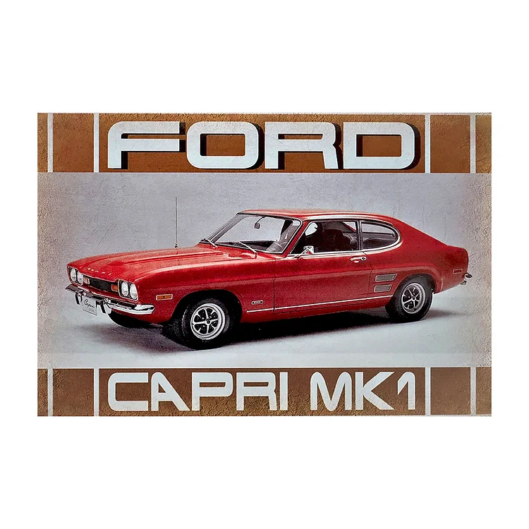 Ford - enseigne vintage en étain - 7.9x11.8inch